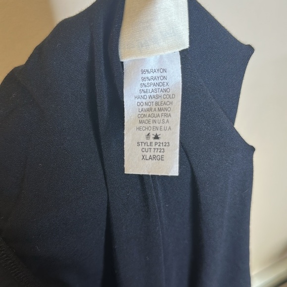 Three Bird Nest Pull On Solid Raw Edge Flare Pants Black Womens Size XL - Picture 8 of 9